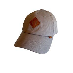 Herschel Supply Co. Adjustable Gray Baseball Cap With Leather Patch